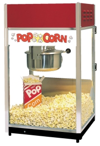 Hyr popcornmaskin med glasskalas