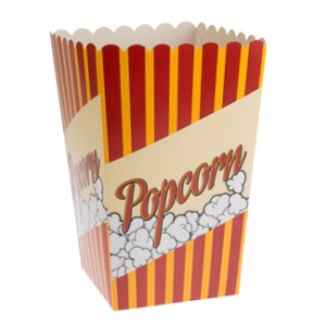 Popcornbägare mellan med standard tryck hyr popcornmaskin popcornvagn glasskalas